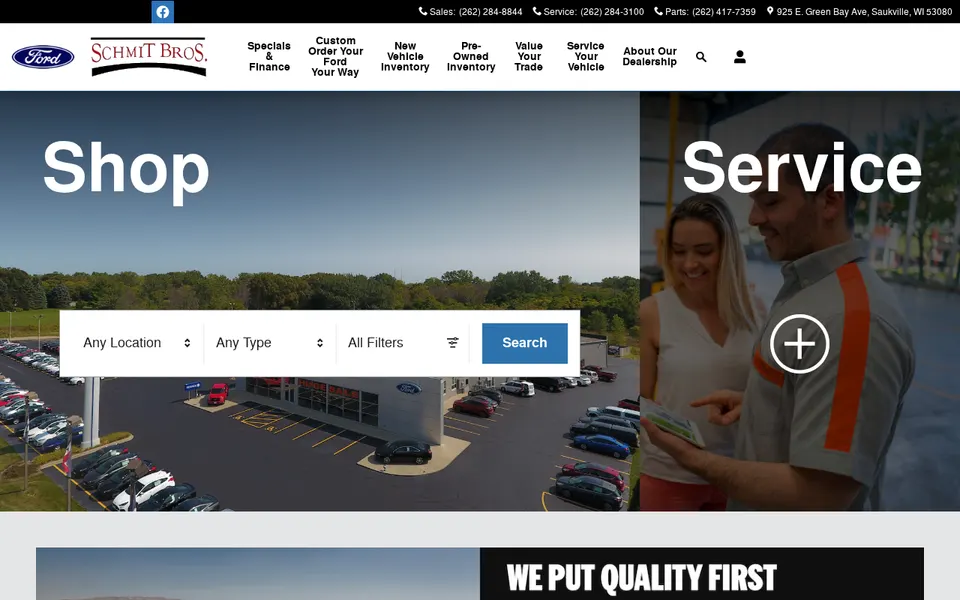 Schmit Bros Ford website