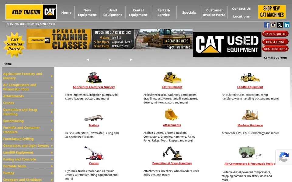 Kelly Tractor Co. website