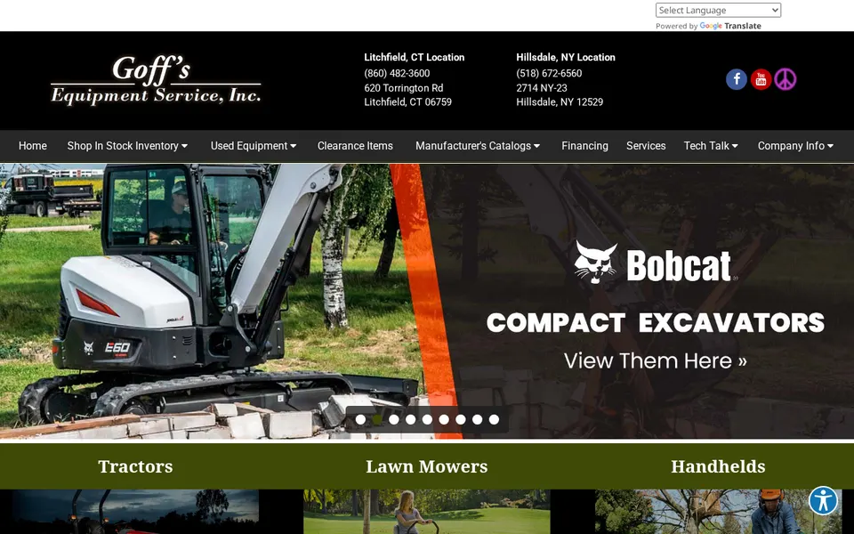 Goff's Equipment Service Inc website
