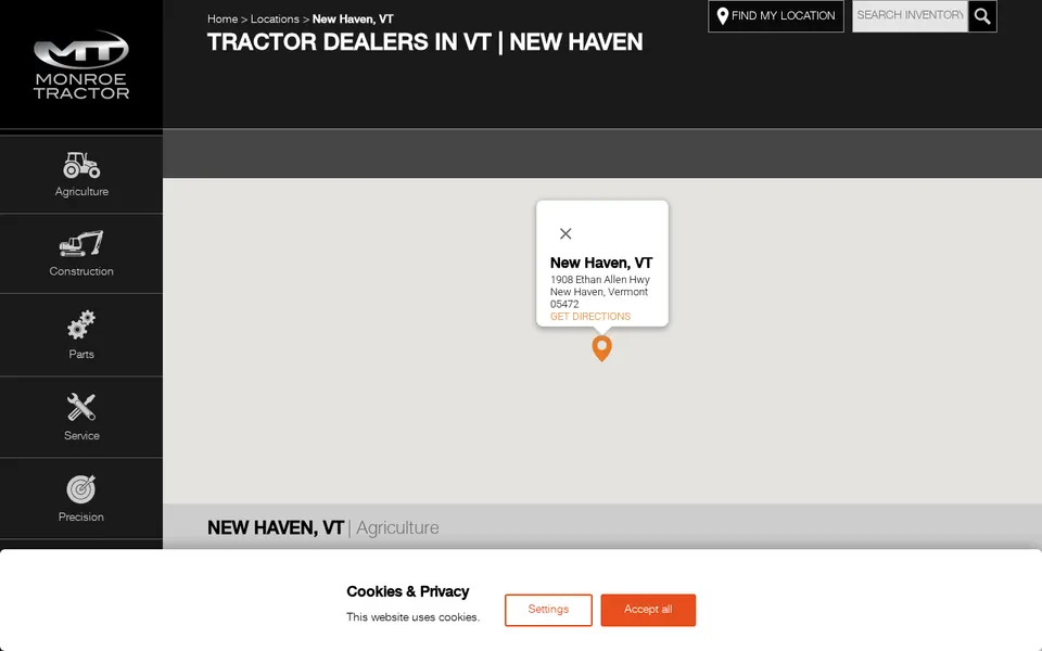 Monroe Tractor website