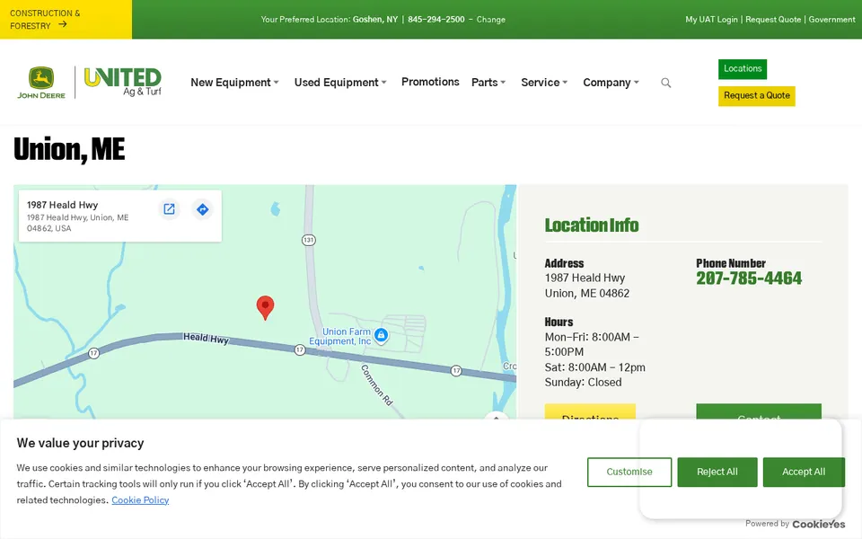 United Ag & Turf website
