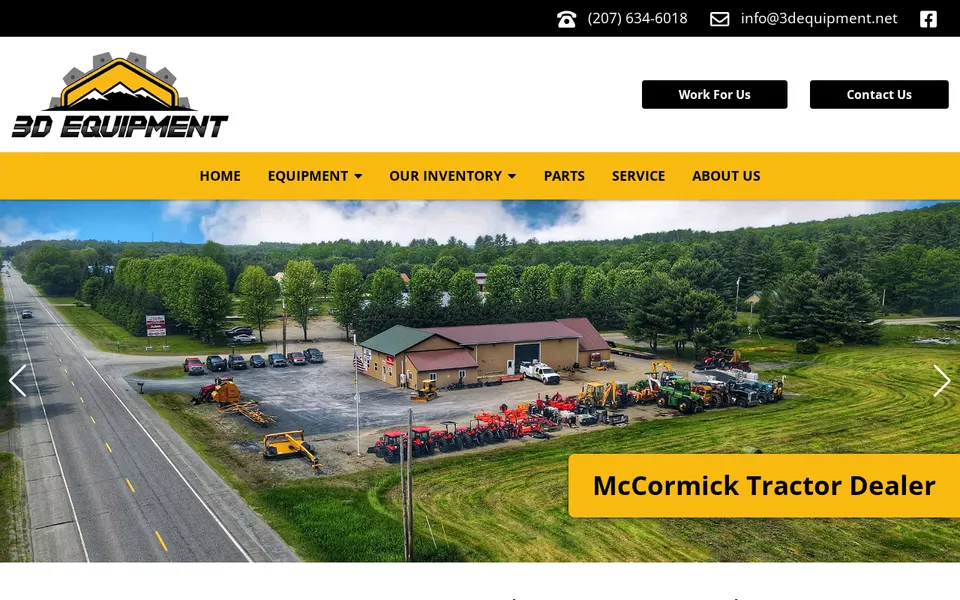 3D Equipment website