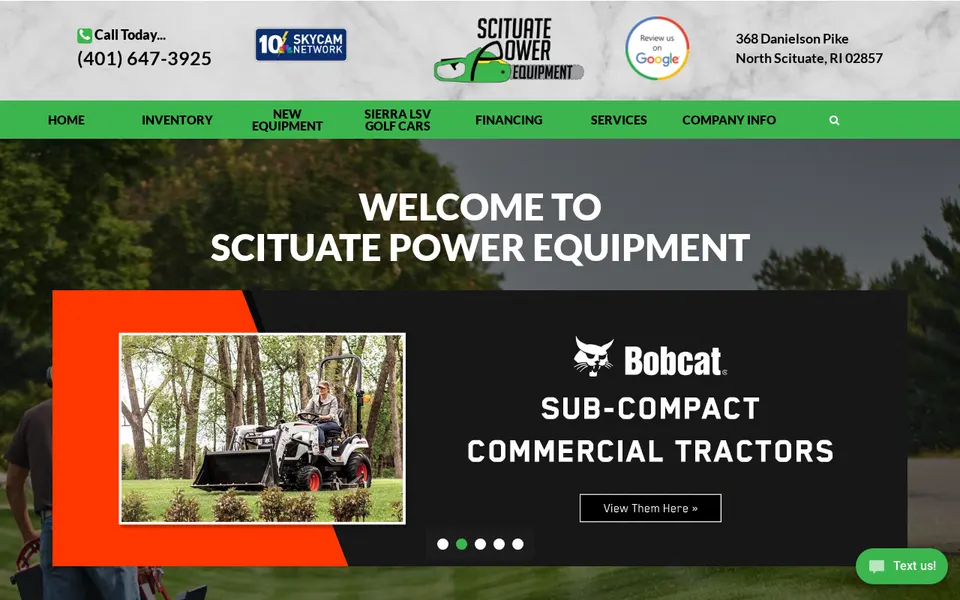 Scituate Power Equipment website
