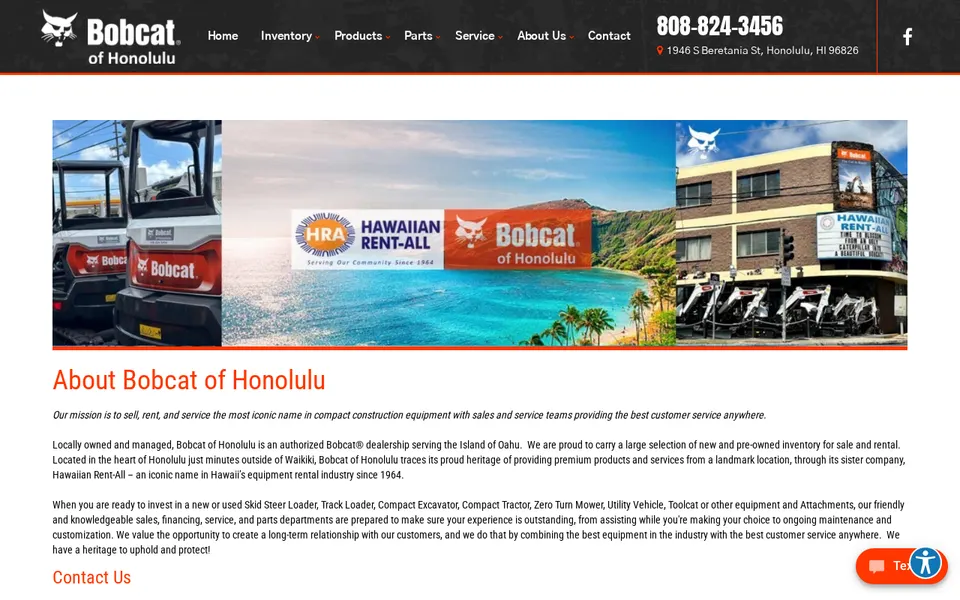 Bobcat of Honolulu website