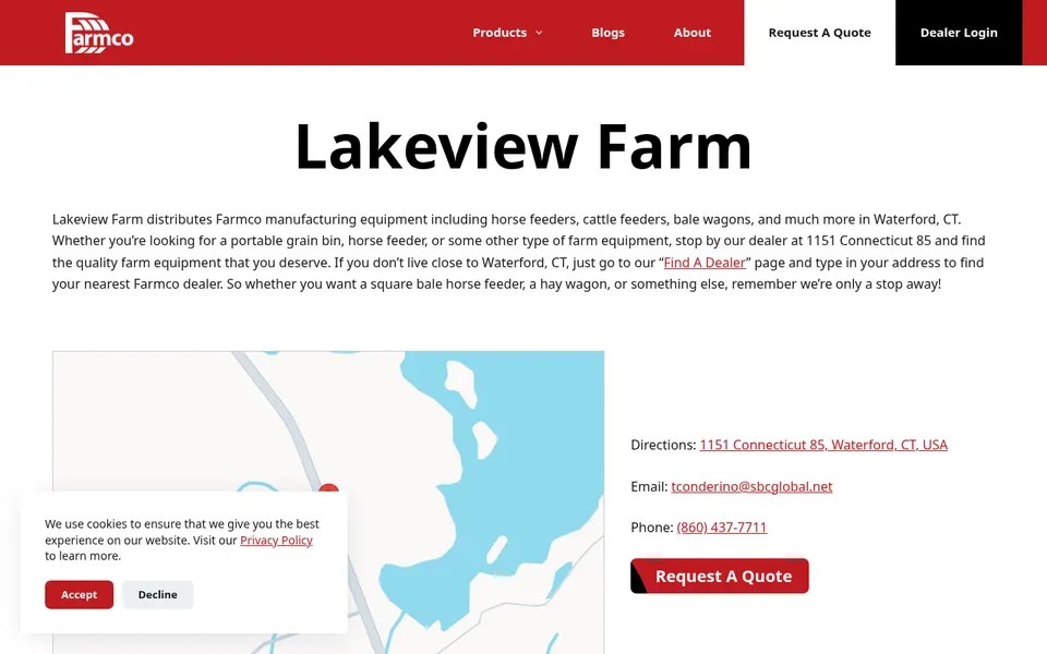 Lakeview Farm website