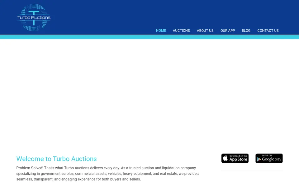 Turbo Auctions website