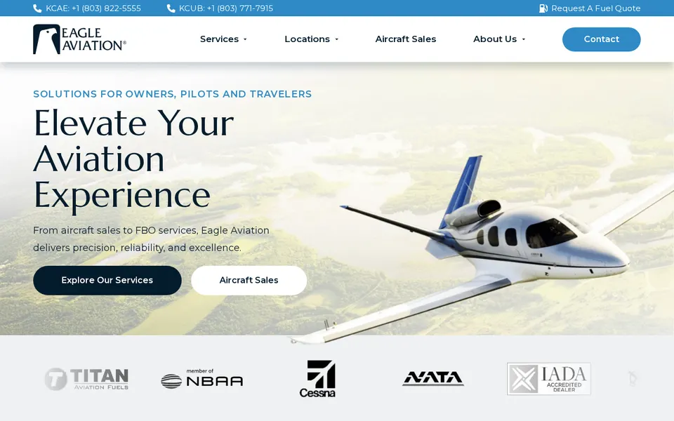 Eagle Aviation website