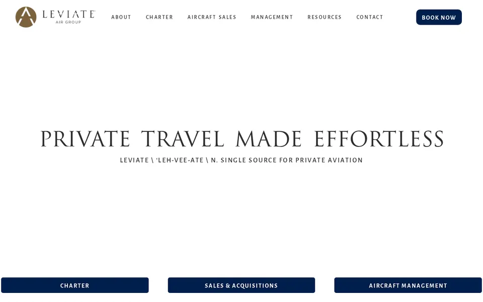 Leviate Air Group website