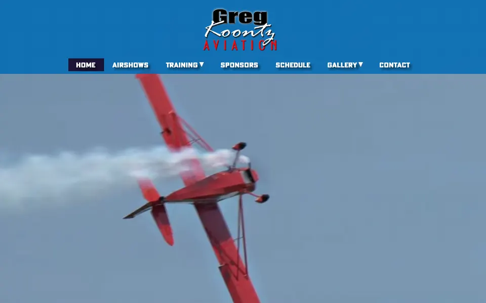Greg Koontz Airshows website