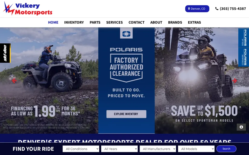 Vickery Motorsports website