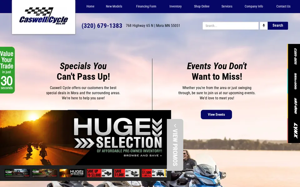 Caswell Cycle website