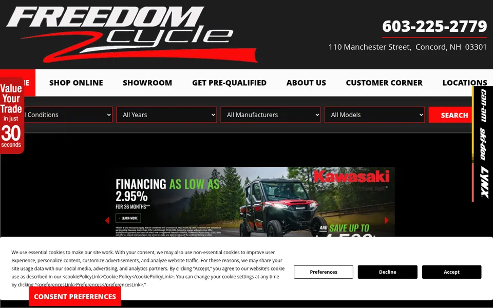 Freedom Cycle website