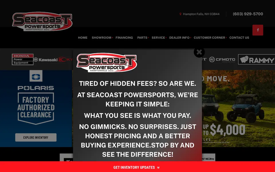 Seacoast Powersports website