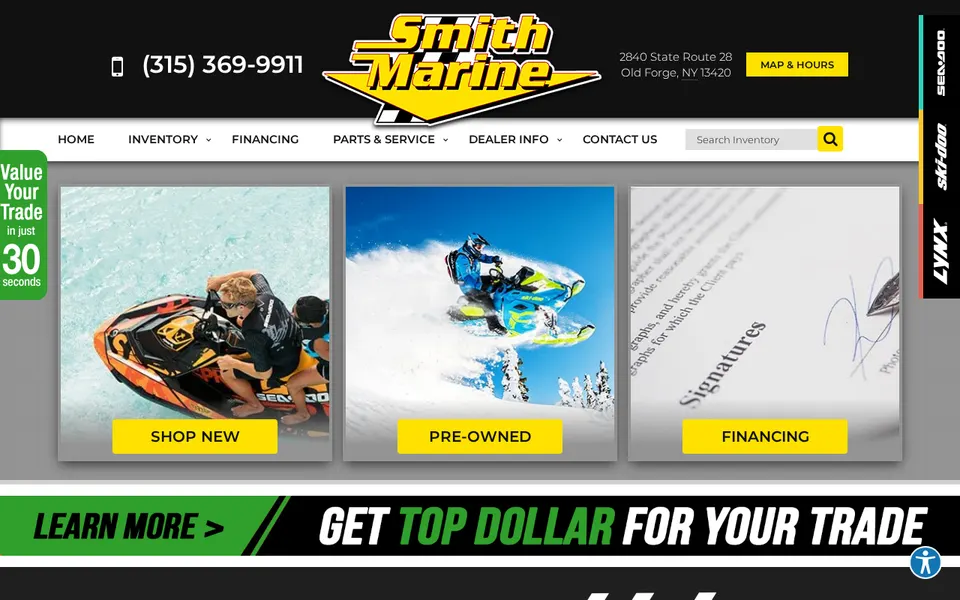 Smith Marine website
