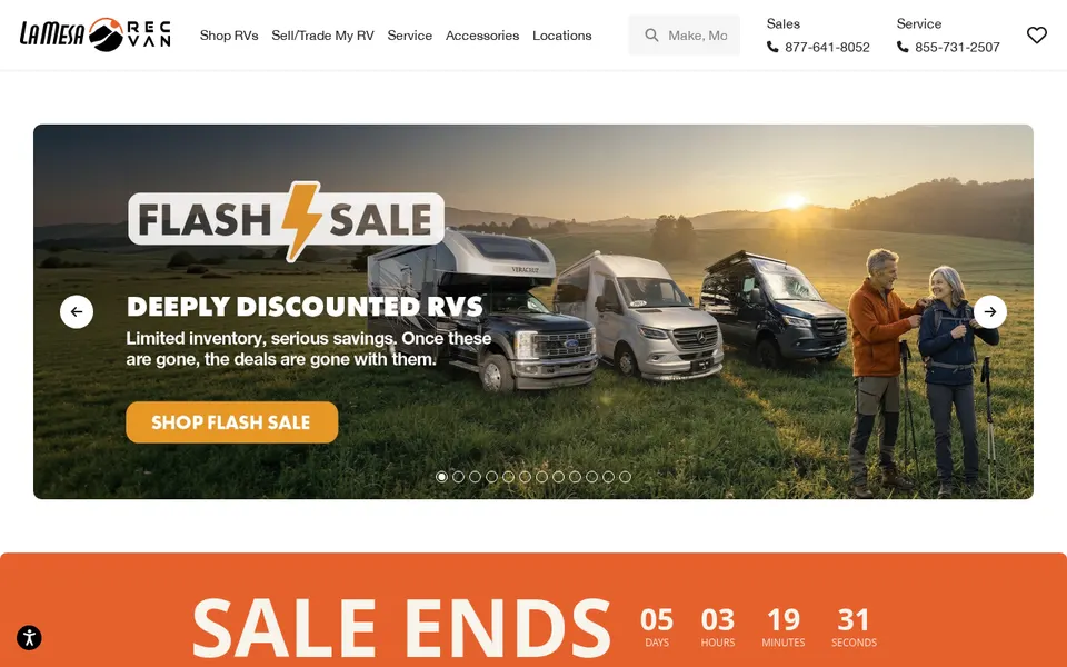 La Mesa RV - Mesa website