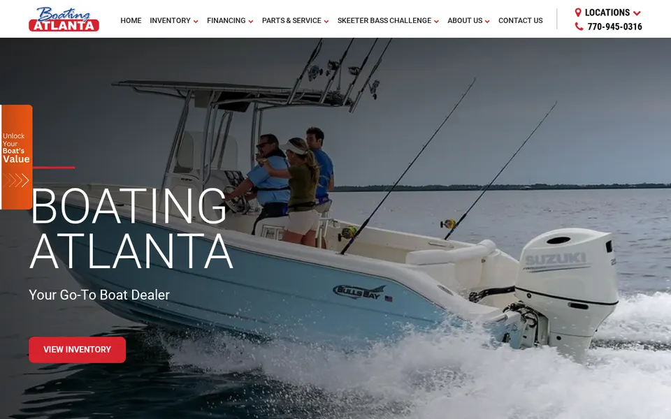 Boating Atlanta website
