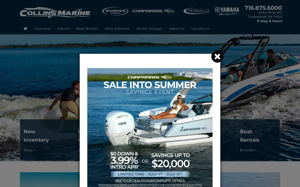 Collins Marine website