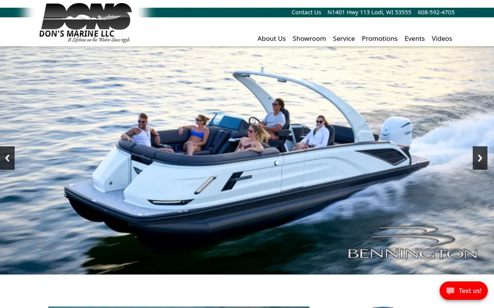 Dons Marine website