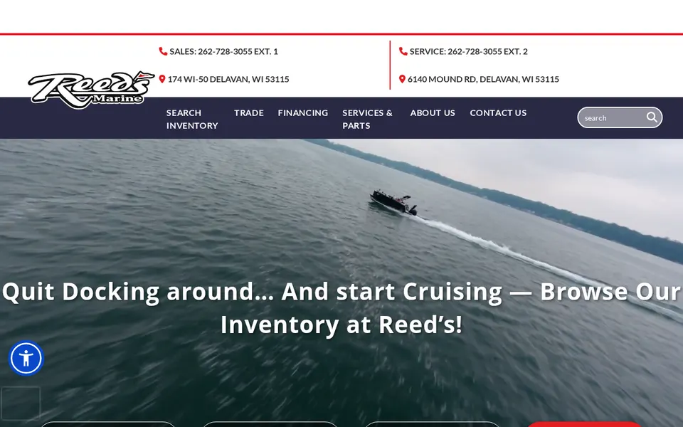 Reed's Marine Inc website