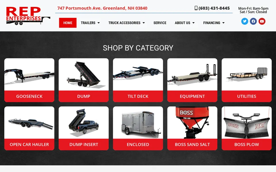 R.E.P. ENTERPRISES website