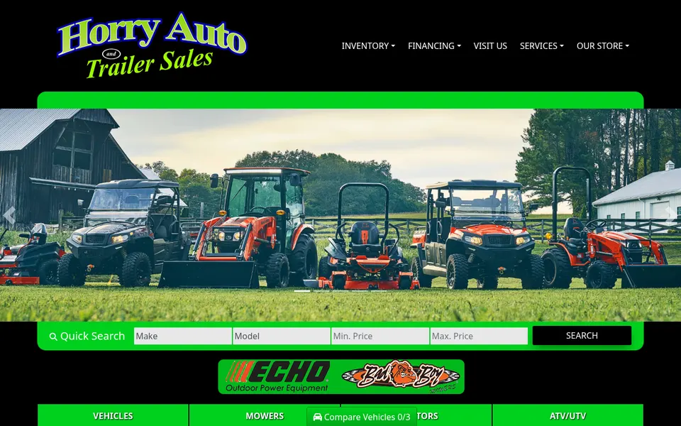 HORRY AUTO & TRAILER SALES website