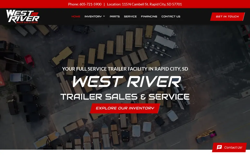West River Trailer Sales website