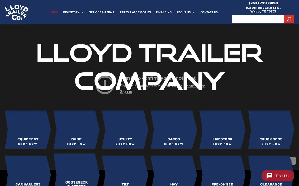 LLOYD TRAILER CO. website