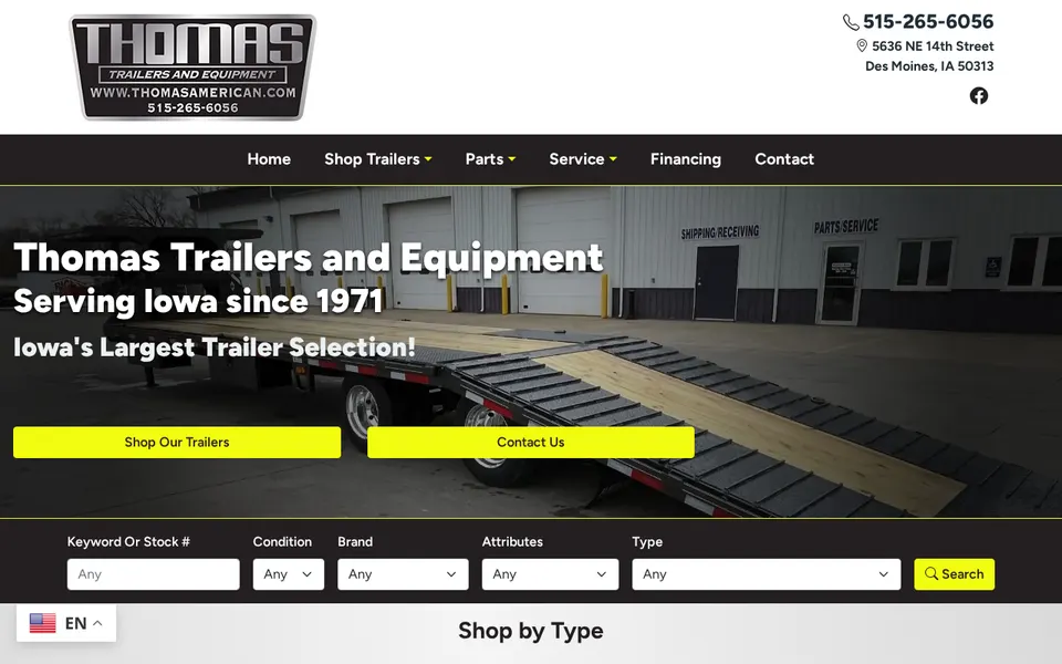 THOMAS BUS SALES, INC website