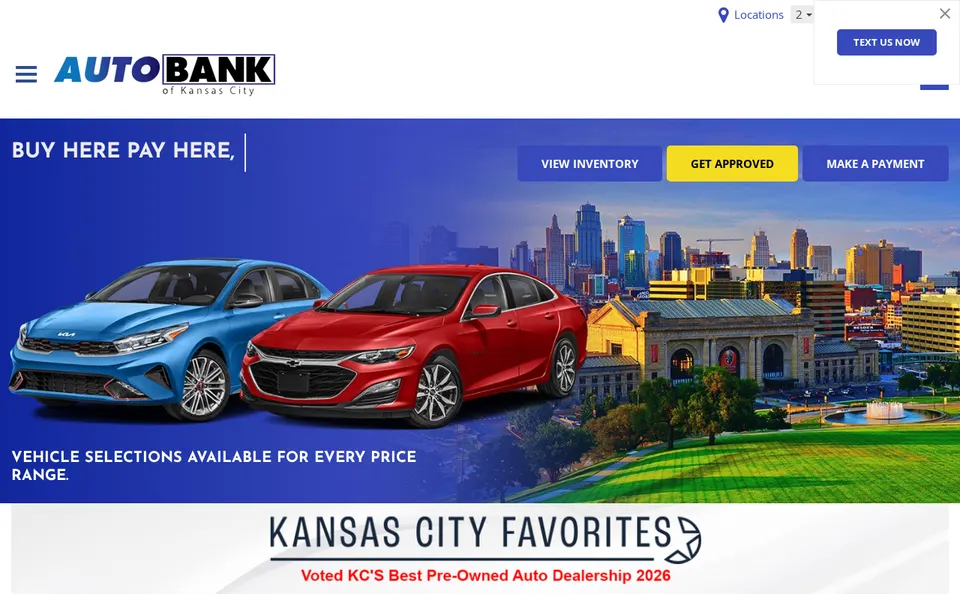 AUTO BANK OF KANSAS CITY website