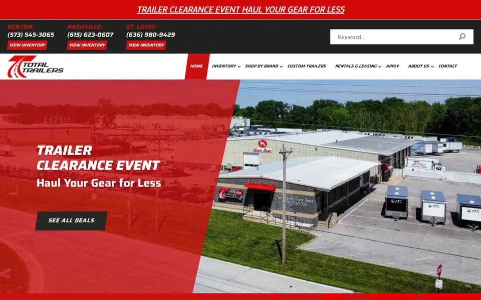 TOTAL TRAILERS website
