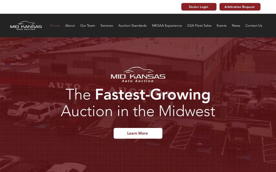 Mid Kansas Auto Auction website