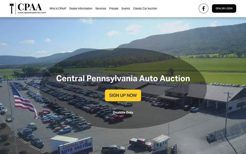 Central Pennsylvania Auto Auction website