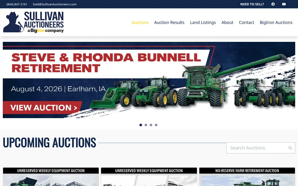 Sullivan Auctioneers LLC website