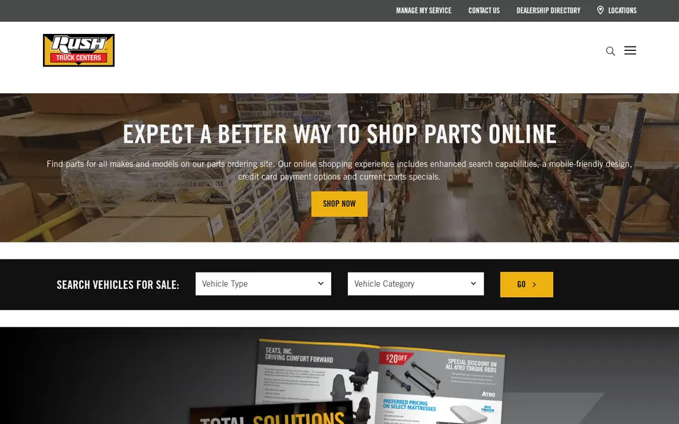 Rush Truck Centers - Kansas City website