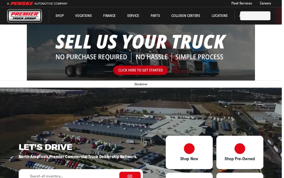 Premier Truck Group of Dallas (North) website