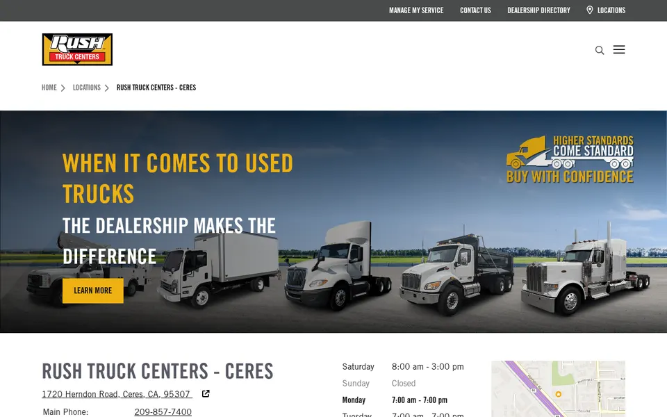 Rush Truck Centers - Ceres website