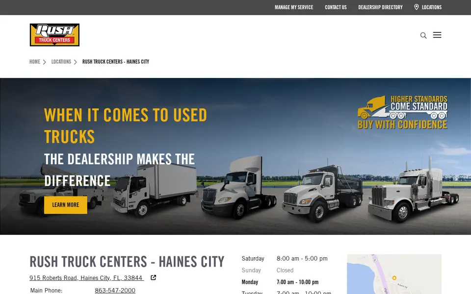 Rush Truck Centers - Haines City website