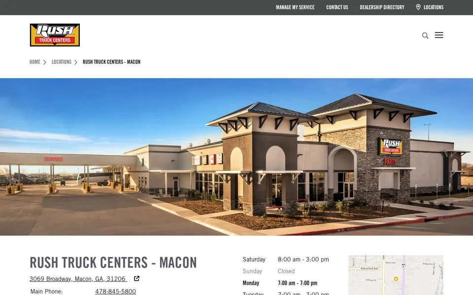 Rush Truck Centers - Macon website