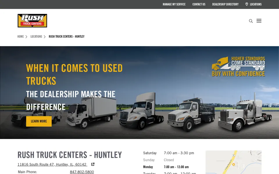 Rush Truck Centers - Huntley website