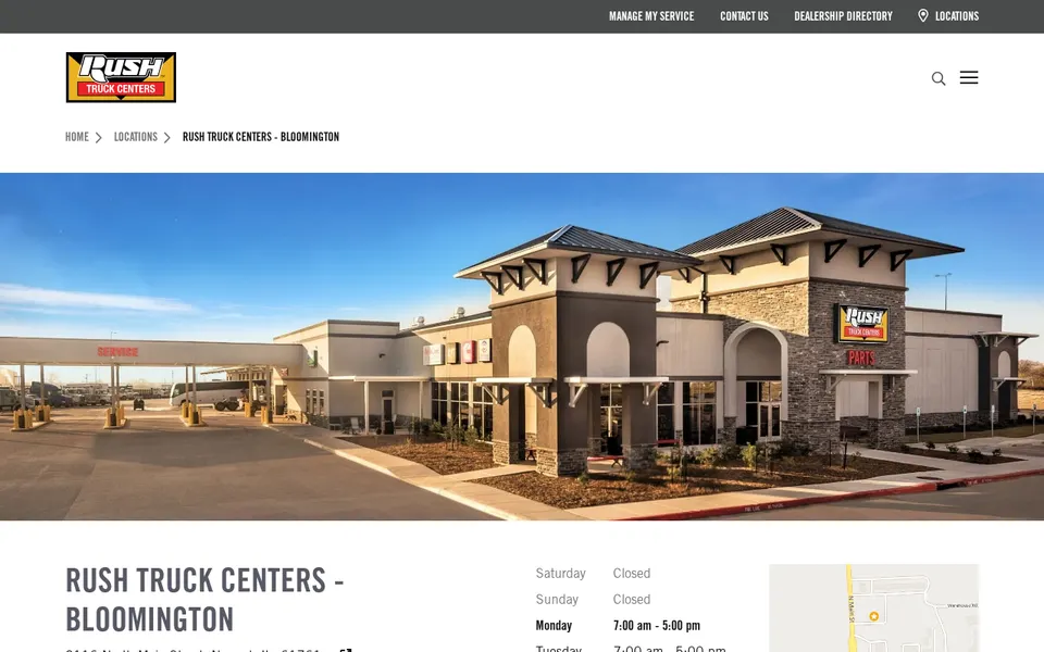 Rush Truck Centers - Bloomington website
