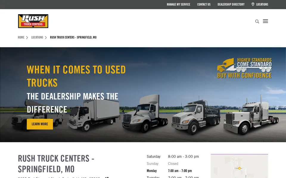 Rush Truck Centers - Springfield, MO website