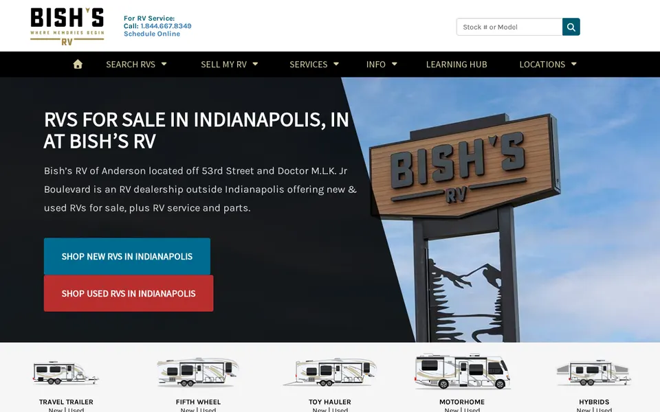 Bish's RV Anderson website