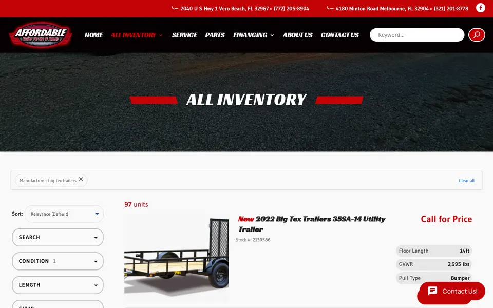 Affordable Trailer & Service Supply, Inc website