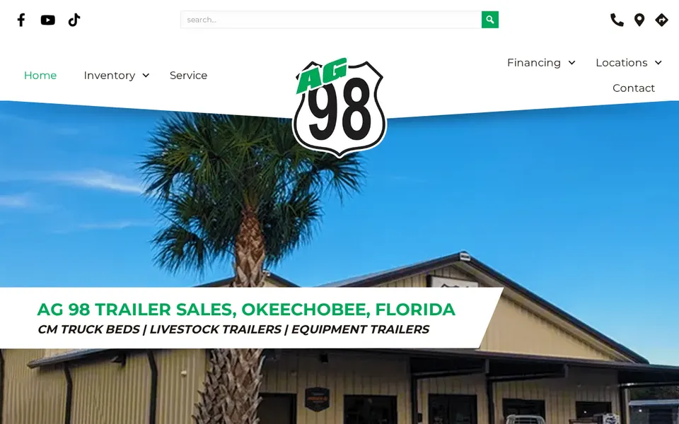 Ag98 Trailer Sales website