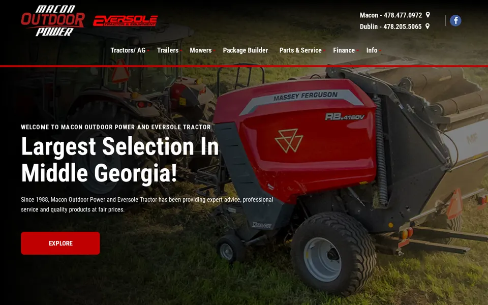 Macon Outdoor Power website
