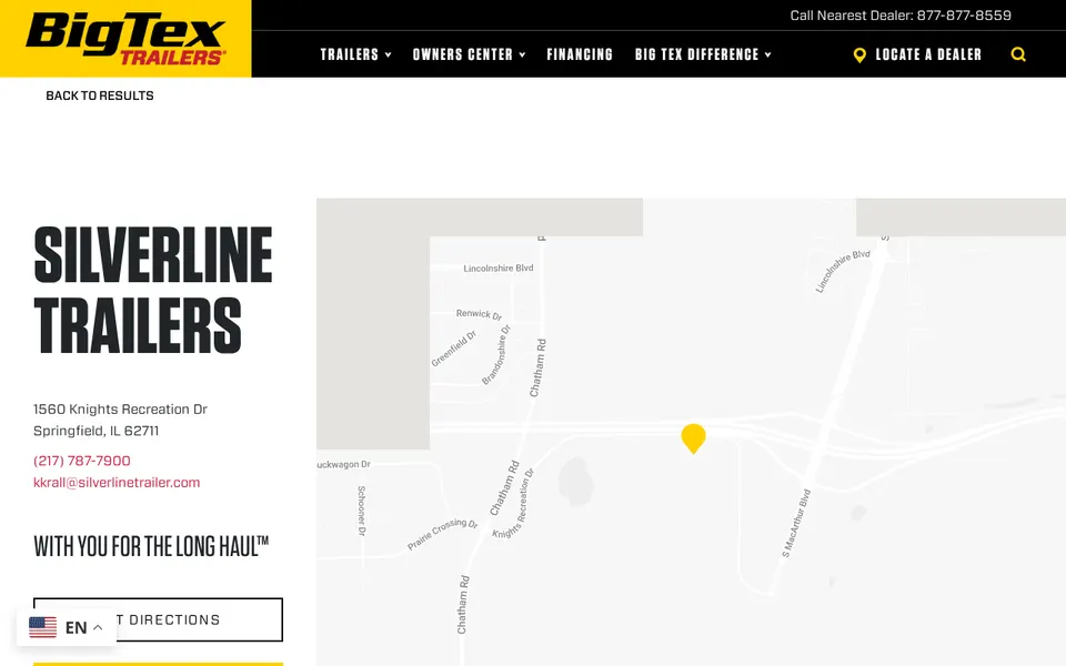 Silverline Trailers website