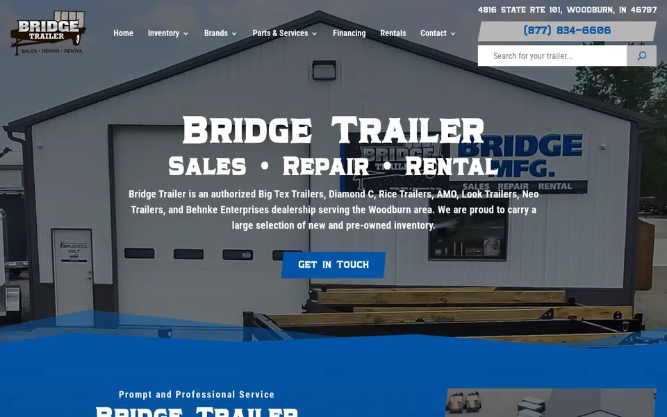 Bridge Trailer website