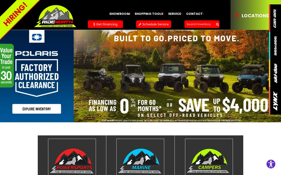 Iron Mountain Power Sports website