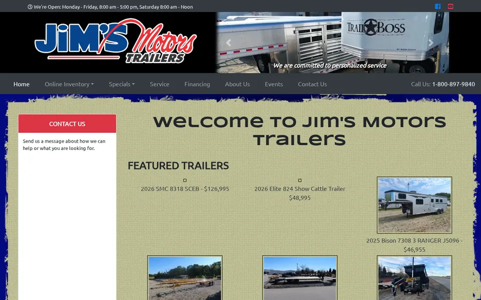 Jim's Motor's Inc website