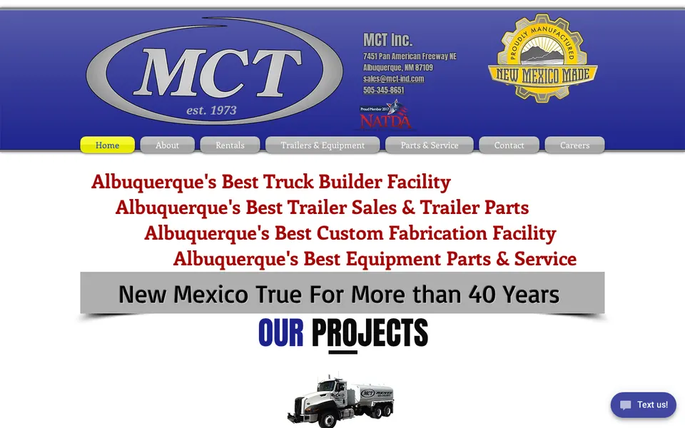 MCT Inc. website